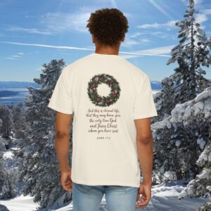 They May Know You Christian T-Shirt - John 17:3 - Image 7