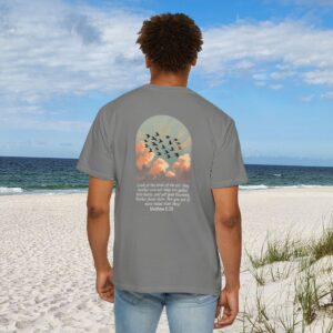 Look at the Birds of the Air Christian T-Shirt - Matthew 6:26 83 Look at the Birds of the Air Christian T-Shirt - Matthew 6:26 - Image 16
