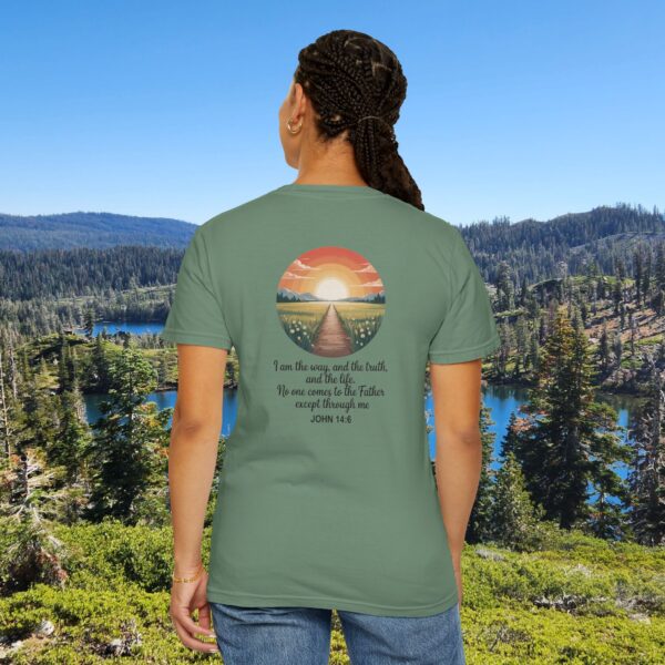 Model of Inspired by the Words of Jesus John 14:6 Christian T-Shirt 26