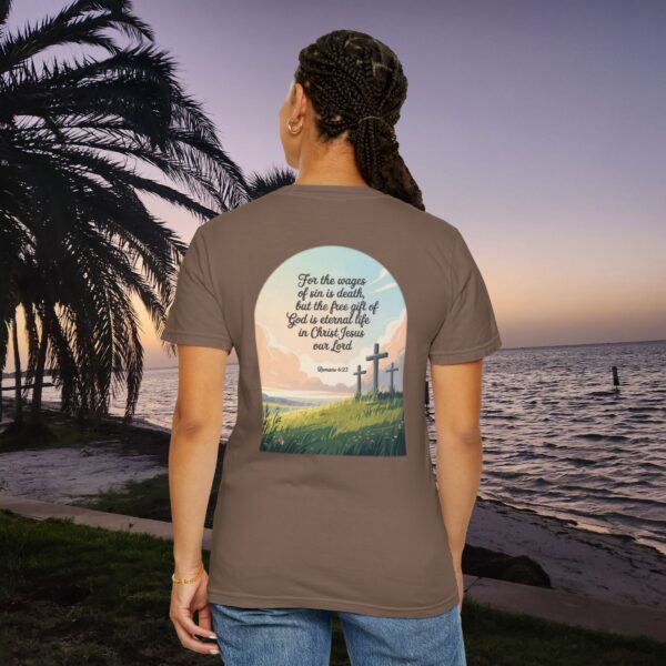 Model of Free Gift of God is Eternal Life Christian T-Shirt - Romans 6:23 26