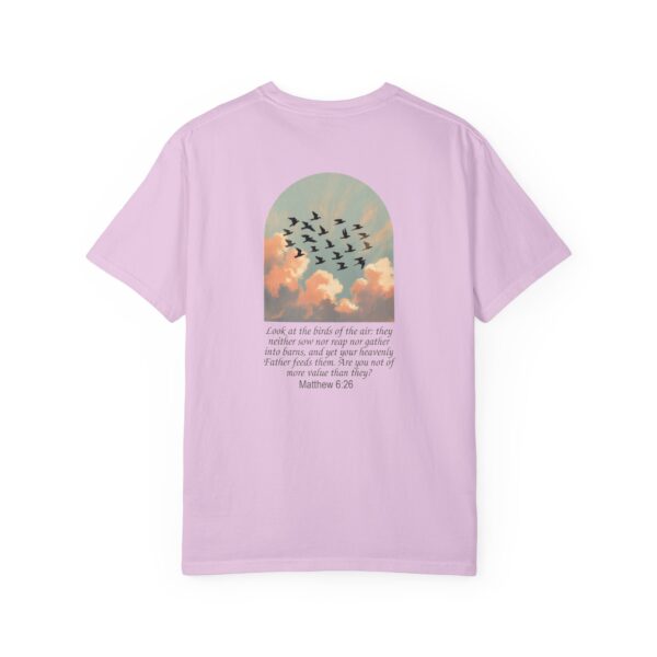 Look at the Birds of the Air Christian T-Shirt - Matthew 6:26 47 Model of Look at the Birds of the Air Christian T-Shirt - Matthew 6:26 46