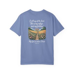 The Lord is My Refuge Christian T-Shirt - Psalm 91:2 - Image 21