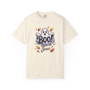 Boo-lieve in Jesus Adorable Ghost Christian T-Shirt - Image 16