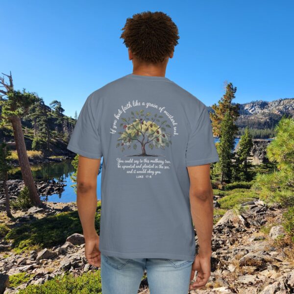 Model of Faith Like a Grain of Mustard Seed Christian T-Shirt - Luke 17:6 44