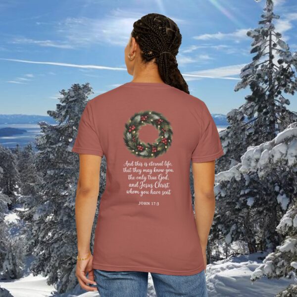Model of They May Know You Christian T-Shirt - John 17:3 62