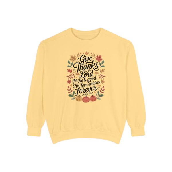 Model of Give Thanks to the Lord Christian Sweatshirt 24