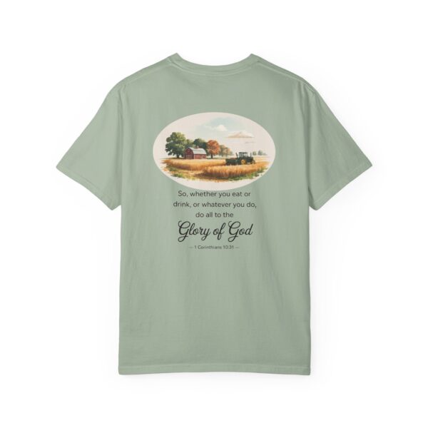 Model of Christian Farmer T-Shirt 1 Corinthians 10:31 - Do All to the Glory of God 26