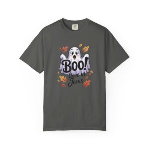 Boo-lieve in Jesus Adorable Ghost Christian T-Shirt - Image 32