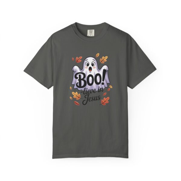 Model of Boo-lieve in Jesus Adorable Ghost Christian T-Shirt 62