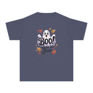 Boo-lieve in Jesus Kids Tee – Fall Christian Shirt Sizes XS to XL - Image 14