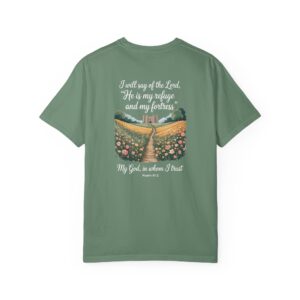 The Lord is My Refuge Christian T-Shirt - Psalm 91:2 - Image 15