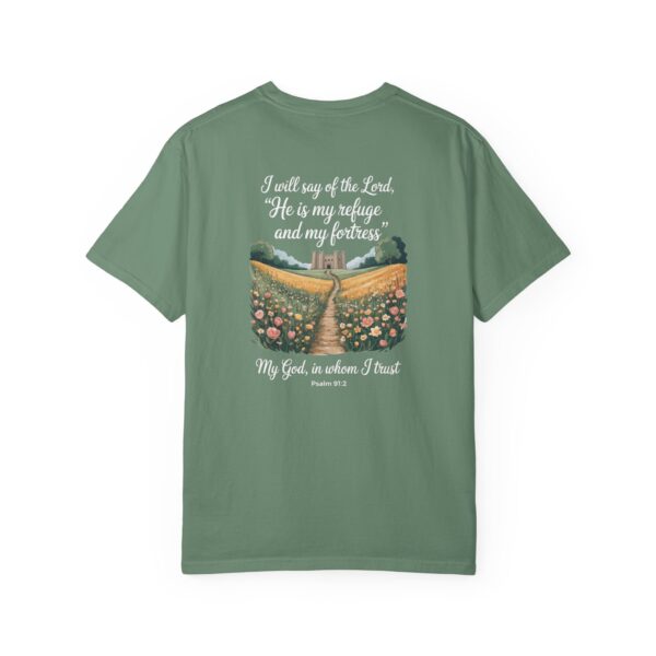 Model of The Lord is My Refuge Christian T-Shirt - Psalm 91:2 28