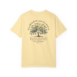 Faith Like a Grain of Mustard Seed Christian T-Shirt - Luke 17:6 - Image 12