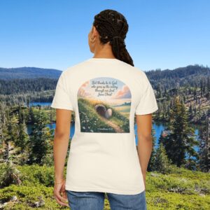 Thanks Be to God Christian T-Shirt - 1 Corinthians 15:57 - Image 7