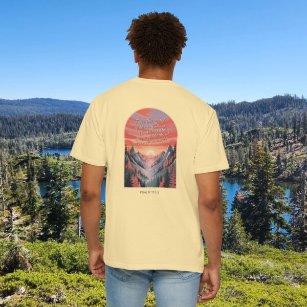 Model of From the Rising of the Sun to Its Setting Praise the Lord Christian T-Shirt - Psalm 113:3 12