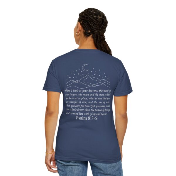 Model of Crowned with Glory and Honor Christian T-Shirt, Psalm 8:3-5 2
