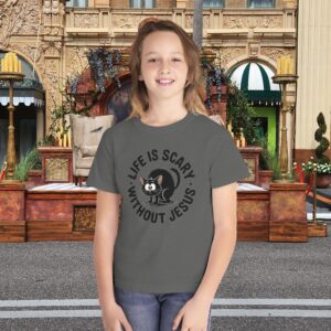 Life is Scary Youth Midweight Tee - Image 15