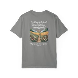 The Lord is My Refuge Christian T-Shirt - Psalm 91:2 - Image 24