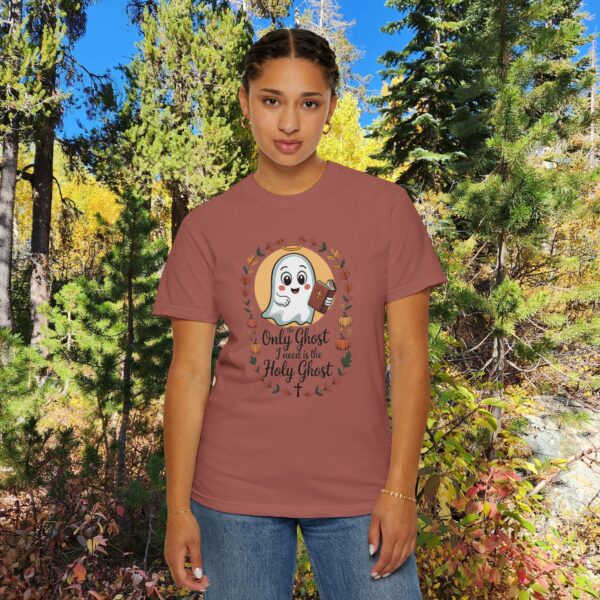 Model of Christian Holy Ghost Halloween T-Shirt 82