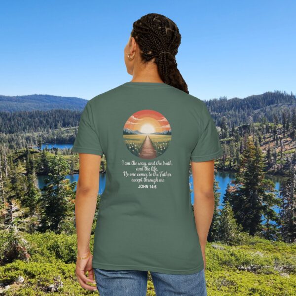 Model of Inspired by the Words of Jesus John 14:6 Christian T-Shirt 32