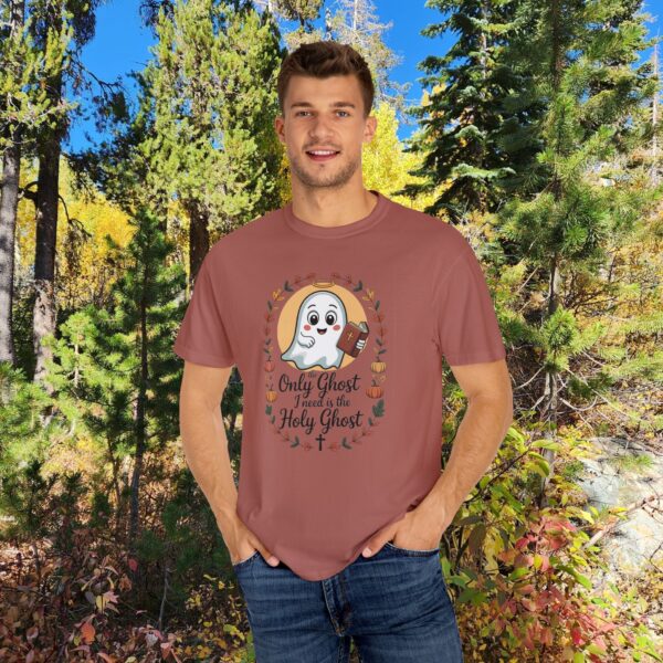 Model of Christian Holy Ghost Halloween T-Shirt 80