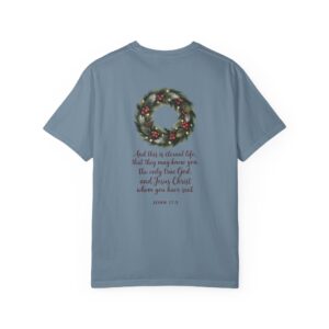 They May Know You Christian T-Shirt - John 17:3 - Image 21