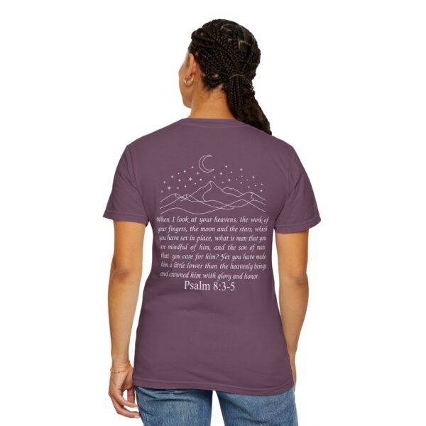 Model of Crowned with Glory and Honor Christian T-Shirt, Psalm 8:3-5 68