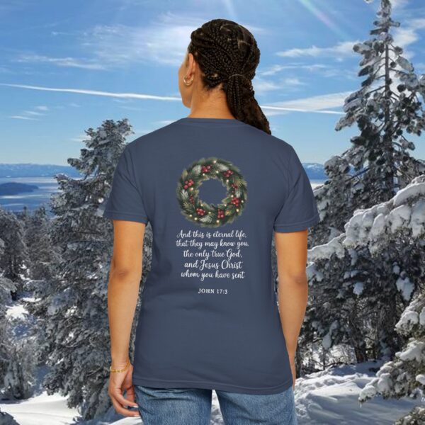 Model of They May Know You Christian T-Shirt - John 17:3 44