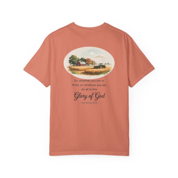 Model of Christian Farmer T-Shirt 1 Corinthians 10:31 - Do All to the Glory of God 10