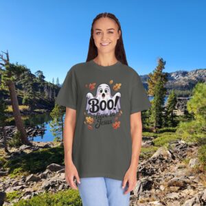 Boo-lieve in Jesus Adorable Ghost Christian T-Shirt - Image 29