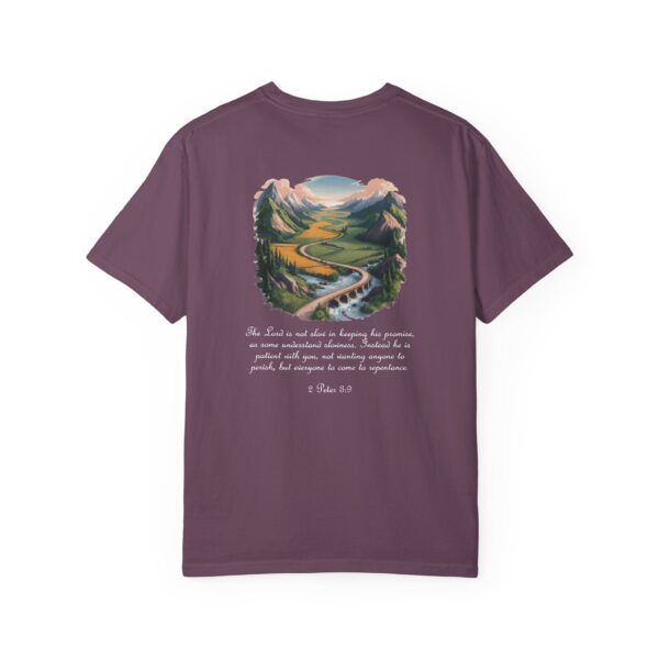 The Lord is Not Slow in Keeping His Promises Christian T-Shirt - 2 Peter 3:9 59 Model of The Lord is Not Slow in Keeping His Promises Christian T-Shirt - 2 Peter 3:9 58
