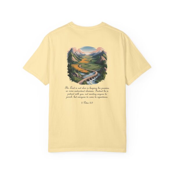The Lord is Not Slow in Keeping His Promises Christian T-Shirt - 2 Peter 3:9 17 Model of The Lord is Not Slow in Keeping His Promises Christian T-Shirt - 2 Peter 3:9 16