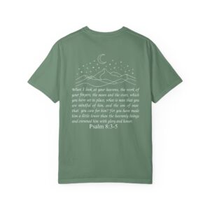 Crowned with Glory and Honor Christian T-Shirt, Psalm 8:3-5 - Image 21