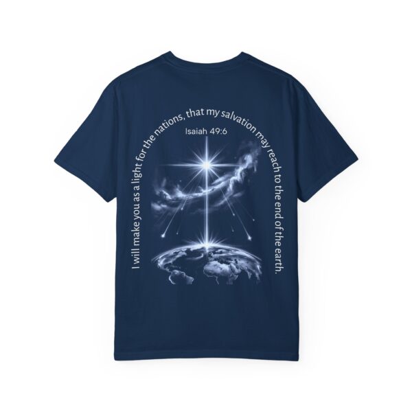 Model of A Light for the Nations Christian T-Shirt 10