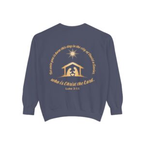For Unto You Is Born - Manger Scene Christian Sweatshirt - Image 25