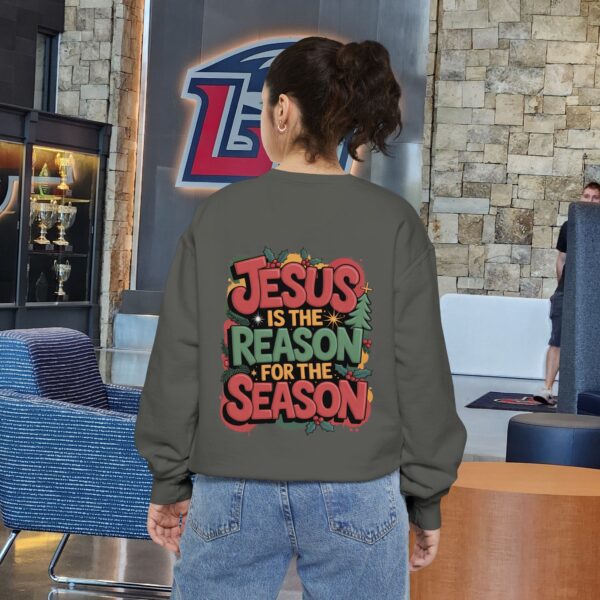 Model of The Reason for the Season Christian Sweatshirt 8