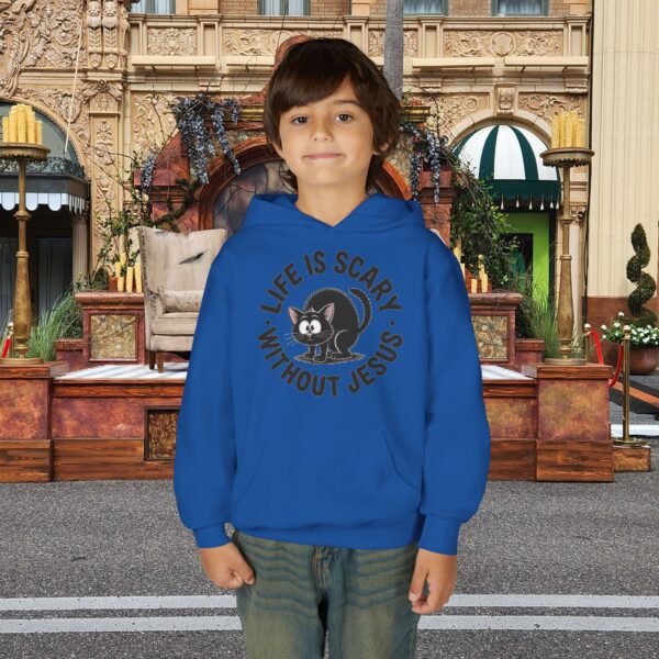 Model of Life is Scary Without Jesus Kids Christian Hoodie 48
