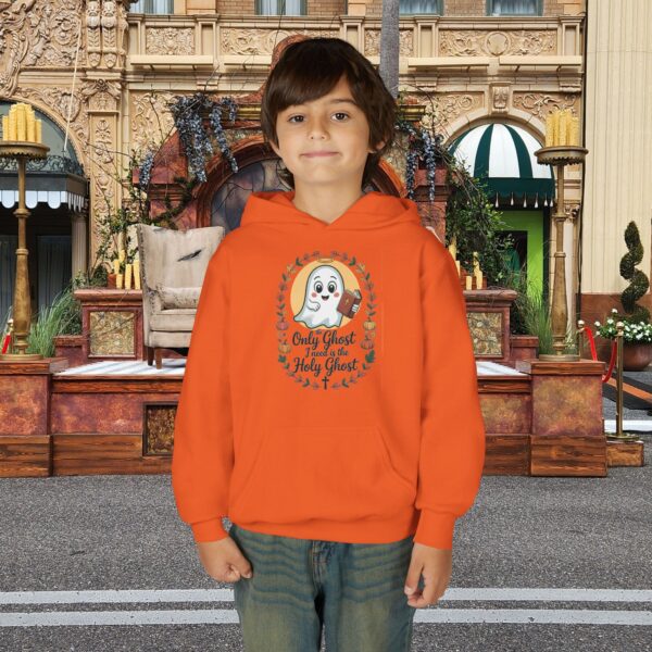 Model of The Only Ghost I Need is the Holy Ghost Kids Christian Hoodie 18