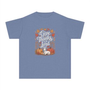 Give Thanks to the Lord Kids Christian T-Shirt - Image 12