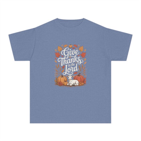Model of Give Thanks to the Lord Kids Christian T-Shirt 22