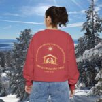 Model of For Unto You Is Born - Manger Scene Christian Sweatshirt 63