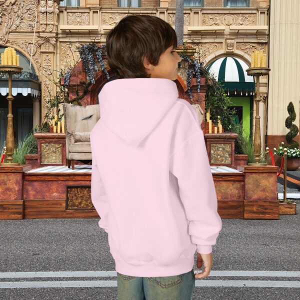 Model of Boo-lieve in Jesus Ghost Kids Christian Hoodie 62