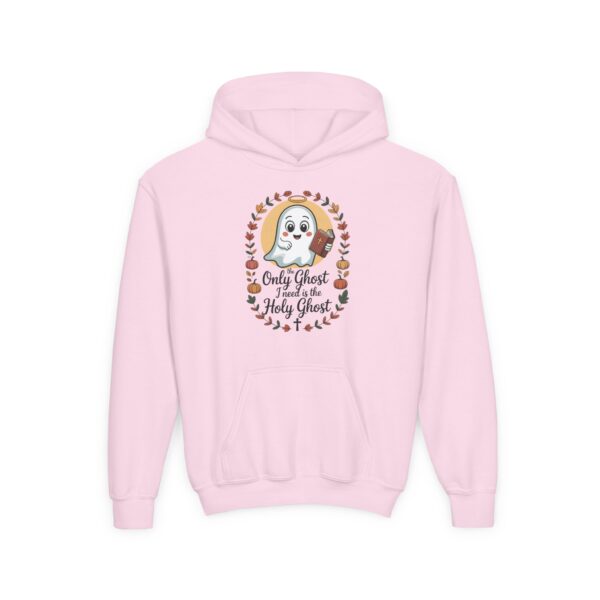 Model of The Only Ghost I Need is the Holy Ghost Kids Christian Hoodie 46