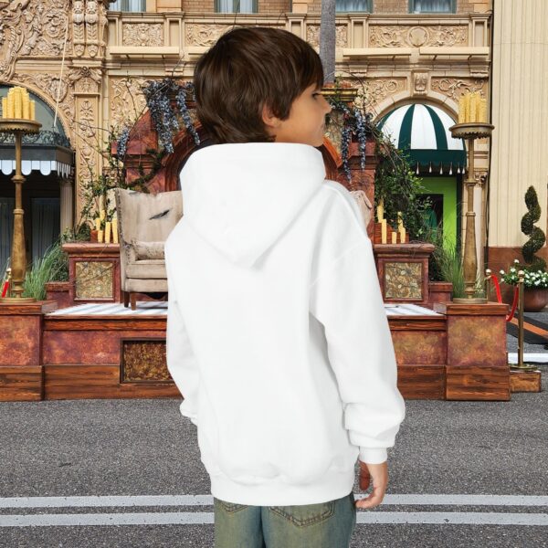 Model of Boo-lieve in Jesus Ghost Kids Christian Hoodie 14