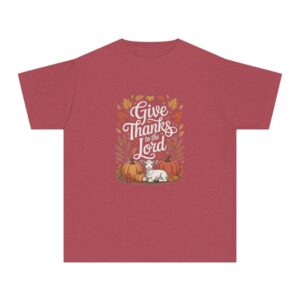 Give Thanks to the Lord Kids Christian T-Shirt - Image 20