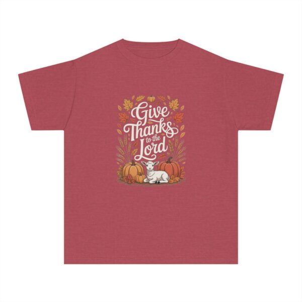 Model of Give Thanks to the Lord Kids Christian T-Shirt 38