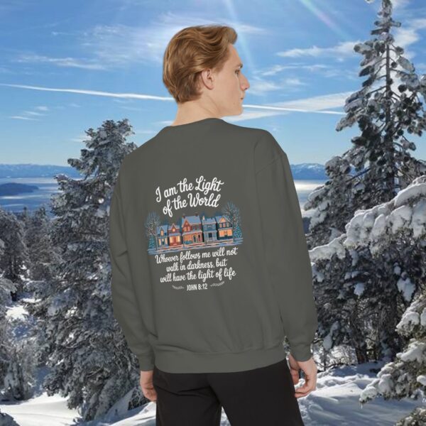 Model of Light of the World Christian Sweatshirt 6