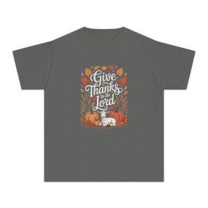 Give Thanks to the Lord Kids Christian T-Shirt - Image 8