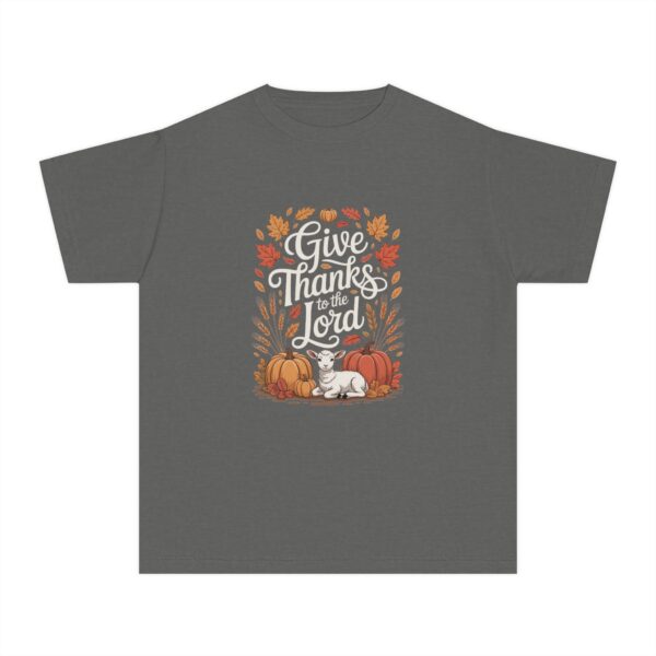 Model of Give Thanks to the Lord Kids Christian T-Shirt 14
