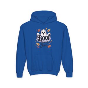 Boo-lieve in Jesus Ghost Kids Christian Hoodie - Image 27
